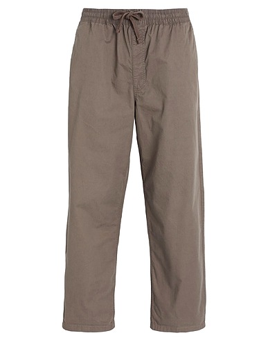 VANS Casual pants RANGE BAGGY TAPERED ELASTIC WAIST PANT
 Khaki 100% Cotton