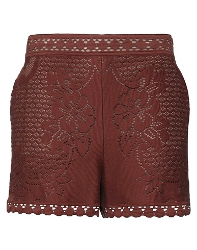 VALENTINO GARAVANI Shorts & Bermuda Brown 80% Cotton, 20% Polyamide