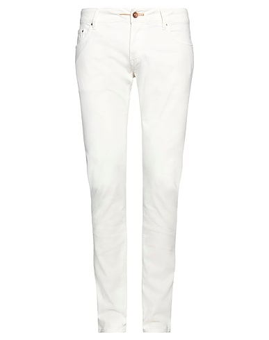 HAND PICKED 5-pocket Off white 51% Cotton, 46% Modal, 3% Elastane