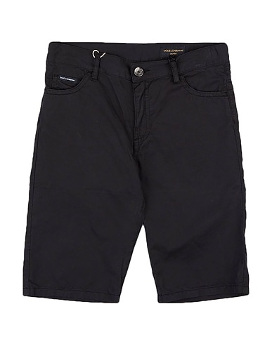 DOLCE&GABBANA Shorts & Bermuda Black 100% Cotton, Viscose, Polyurethane
