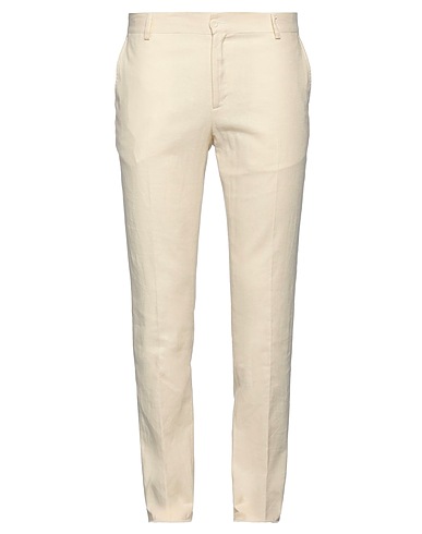 DANIELE ALESSANDRINI HOMME Casual trouser 65% Linen, 35% Cotton
