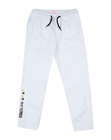 BYBLOS Casual trouser White 98% Cotton, 2% Elastane