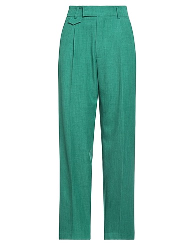 VICOLO Casual trouser Green 100% Polyester