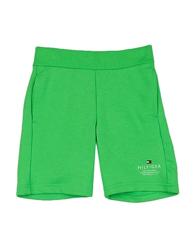 TOMMY HILFIGER Shorts & Bermuda Green 50% Organic cotton, 38% Cotton, 12% Polyester