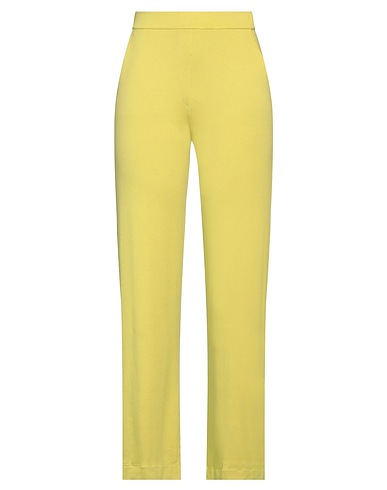 MAJESTIC FILATURES Casual trouser Lime green 94% Viscose, 6% Elastane