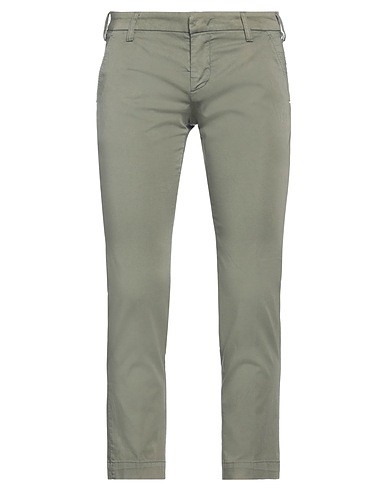 ENTRE AMIS Casual pants Military green 69% Cotton, 27% Polyester, 4% Elastane
