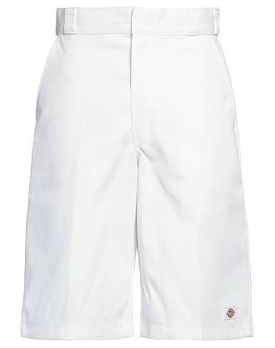 DICKIES Shorts & Bermuda White 65% Polyester, 35% Cotton