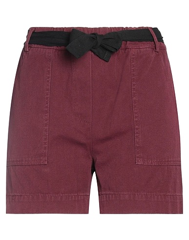 KAOS JEANS Shorts & Bermuda Burgundy 100% Cotton