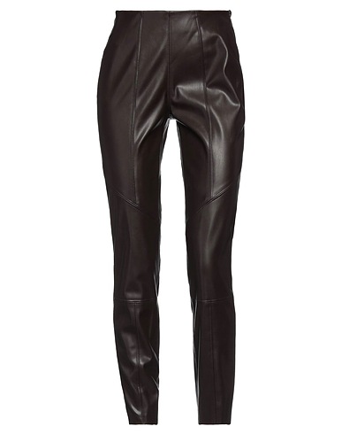 CLIPS Casual trouser Dark brown 50% Polyester, 50% Polyurethane