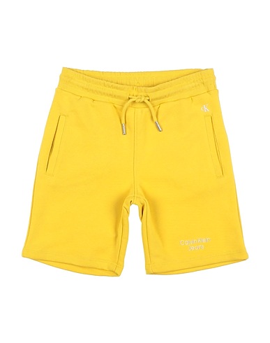 CALVIN KLEIN JEANS Pantalone felpa Giallo 46% Cotone, 40% Cotone organico, 10% Poliestere riciclato, 4% Poliestere