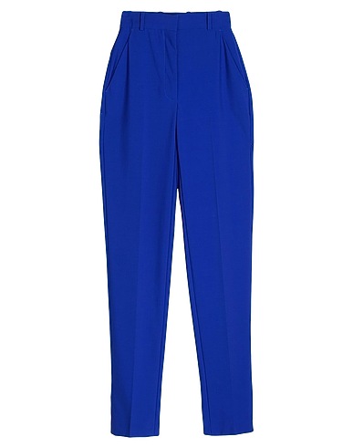 MCQUEEN Casual pants Bright blue 100% Wool