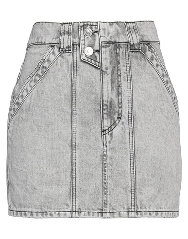 MARANT ÉTOILE Denim skirt Light grey 100% Cotton