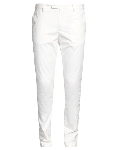 DEVORE INCIPIT Casual trouser White 96% Cotton, 4% Elastane