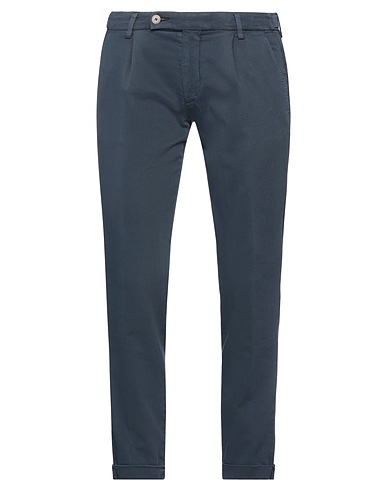 MICHAEL COAL Casual trouser Midnight blue 84% Cotton, 14% Polyester, 2% Elastane