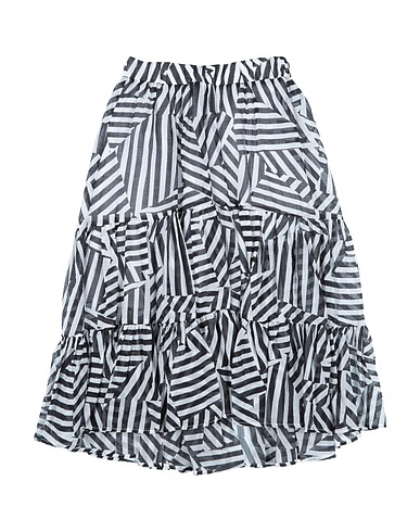 MANILA GRACE Skirt Black 75% Tencel™, 25% Nylon, Cotton