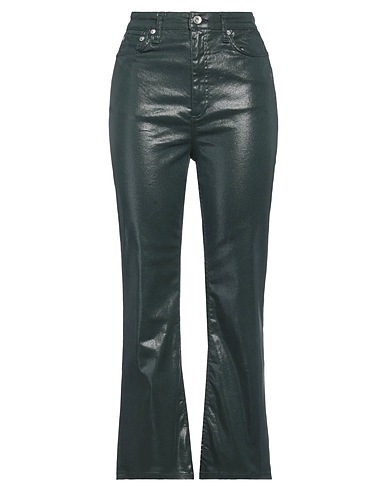 RAG & BONE Bootcut Jeans Dark green 68% Cotton, 29% Polyester, 3% Elastane