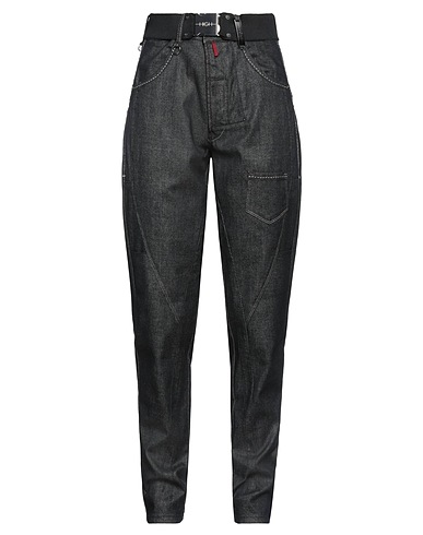 HIGH Denim trousers Black 92% Cotton, 6% Elastomultiester, 2% Elastane