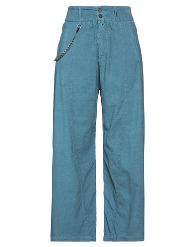 HIGH Hosen Blaugrau 66% Baumwolle, 32% Leinen, 2% Elastan