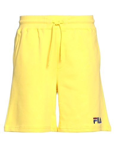 FILA Shorts & Bermuda Yellow 80% Cotton, 20% Polyester