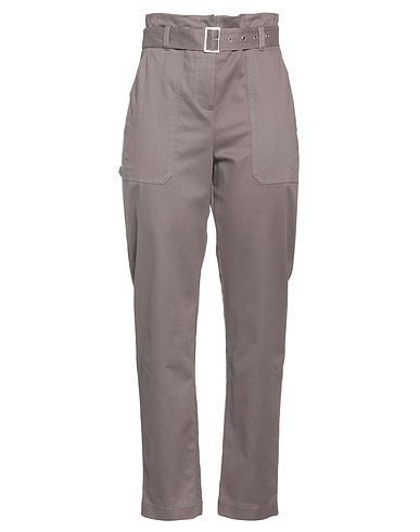 KATIA GIANNINI Casual trouser Khaki 97% Cotton, 3% Elastane