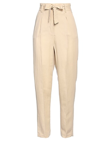 MOONSHINE Milano Pantalone Beige 68% Viscosa, 32% Lino
