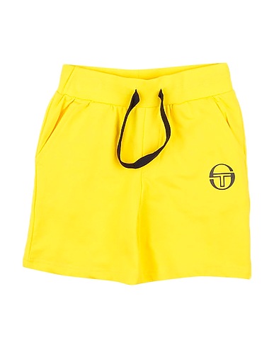 SERGIO TACCHINI Shorts & Bermuda Yellow 95% Cotton, 5% Elastane