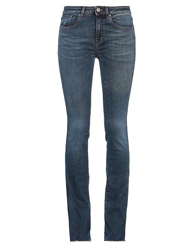 ONEDRESS ONELOVE Denim trousers Blue 74% Cotton, 24% Polyester, 2% Elastane