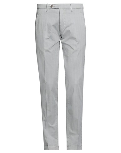 MICHAEL COAL Casual trouser Light grey 98% Cotton, 2% Elastane