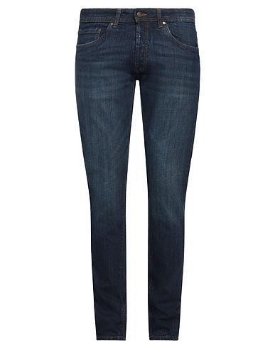 LIU •JO MAN Denim pants Blue 99% Cotton, 1% Elastane
