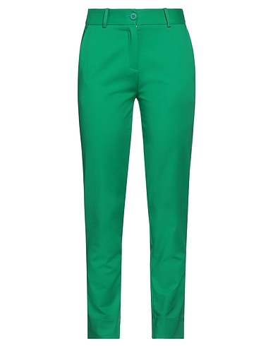ANONYME DESIGNERS Casual trouser Green 50% Cotton, 47% Polyamide, 3% Elastane
