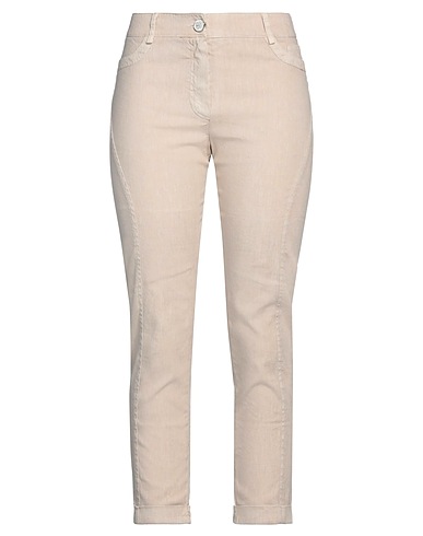 ELISA CAVALETTI by DANIELA DALLAVALLE Casual trouser Beige 55% Linen, 43% Cotton, 2% Elastane