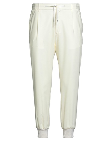 TAGLIATORE Casual trouser Cream 100% Virgin Wool