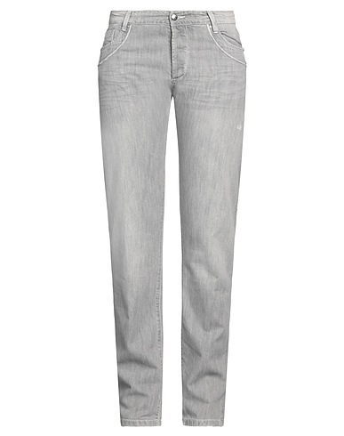 ERMANNO SCERVINO Denim pants Grey 60% Cotton, 40% Silk