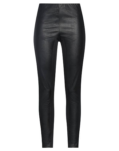 KAOS JEANS Casual trouser Black 100% Polyurethane, Viscose