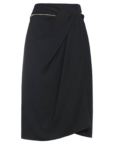 JACQUEMUS Midi skirt Black 70% Viscose, 28% Virgin Wool, 2% Elastane