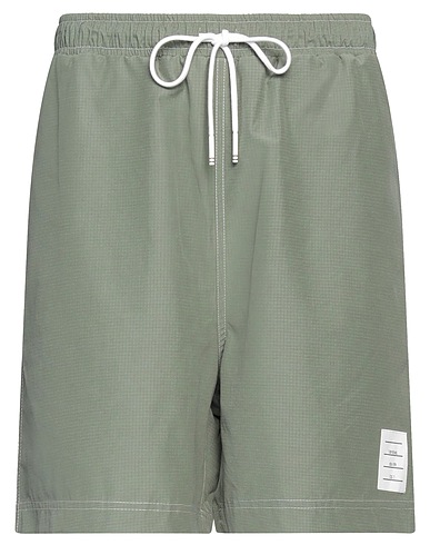 THOM BROWNE Shorts & Bermuda Sage green 62% Cotton, 38% Nylon