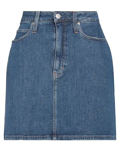 CALVIN KLEIN JEANS Denim skirt Blue 98% Cotton, 2% Elastane