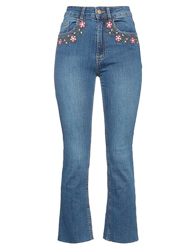 DESIGUAL Denim trousers Blue 98% Cotton, 2% Elastane