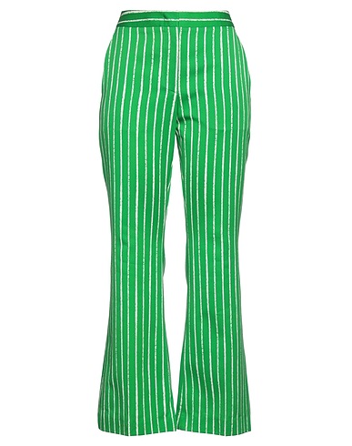 MOSCHINO Casual pants Emerald green 55% Cotton, 45% Viscose