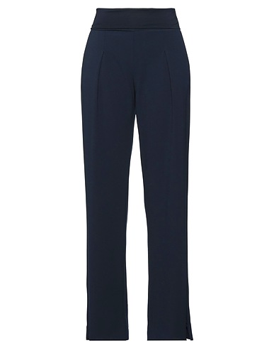 MANILA GRACE Pantalone Blu notte 88% Poliestere, 12% Elastan, Cotone