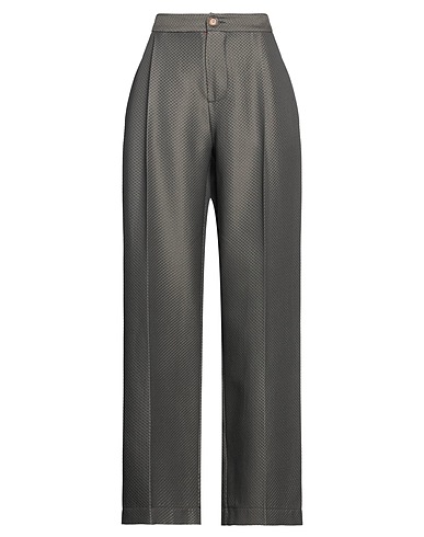 UNIQUE EDITION Casual trouser Khaki 79% Virgin Wool, 20% Viscose, 1% Silk