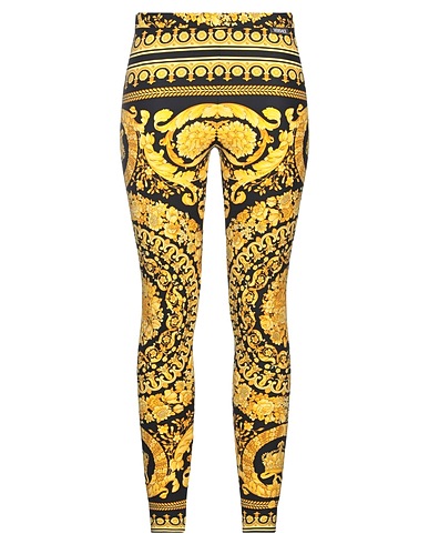 VERSACE Leggings Black 84% Polyamide, 16% Elastane