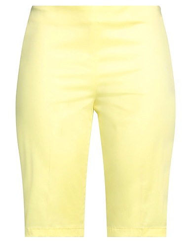 KATE BY LALTRAMODA Shorts & Bermuda Pastel yellow 98% Cotton, 2% Elastane