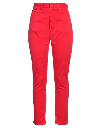 N°21 Casual trouser Red 99% Cotton, 1% Elastane