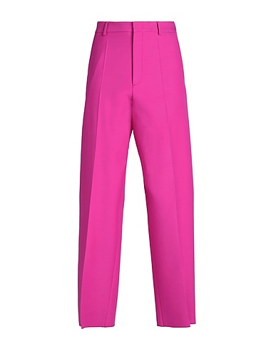 VALENTINO GARAVANI クラシックパンツ フューシャ バージンウール 65% / シルク 35%