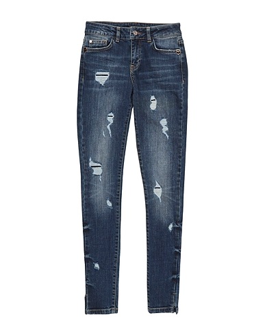 FRANKIE MORELLO Denim trousers Blue 98% Cotton, 2% Elastane