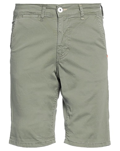 DISPLAJ Shorts & Bermuda Sage green 98% Cotton, 2% Elastane