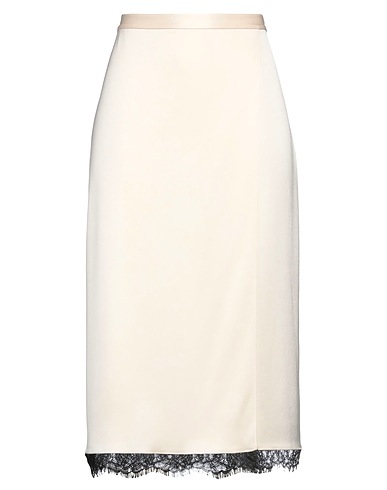THEORY Midi skirt Cream 84% Triacetate, 16% Polyester