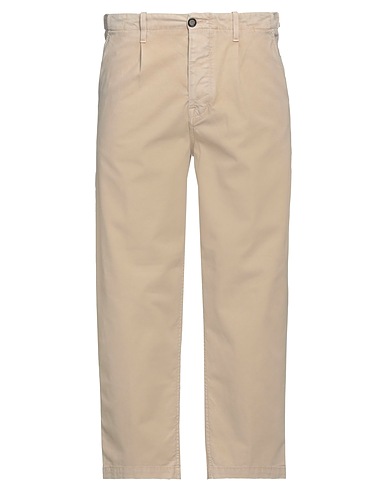 PAOLO PECORA Casual pants Sand 98% Cotton, 2% Elastane