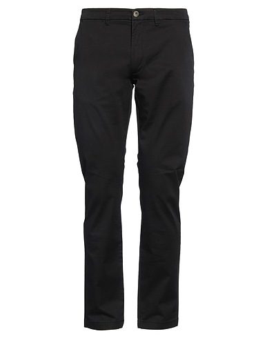 LIU •JO MAN Casual trouser Black 98% Cotton, 2% Elastane